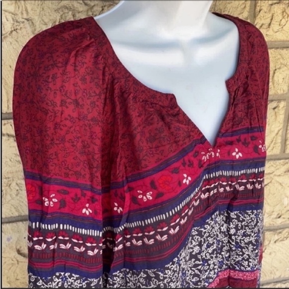 Beach Lunch lounge Tunic Top Light Thin Boho Small loose fit - Picture 5 of 10